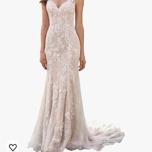 Mermaid beach wedding dress